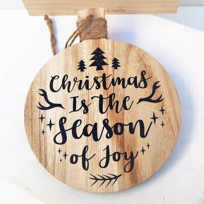 Weihnachtsdeko Schild mit Spruch CHRISTMAS IS....