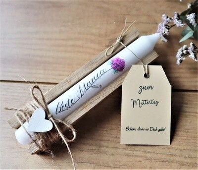 Kerze mit Spruch Beste Mama Muttertagsgeschenk Kerze mit Spruch Beste Mama Muttertagsgeschenk