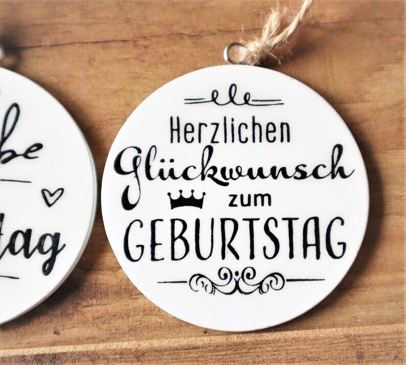 Geschenkanhänger Geburtstag
HERZLICHEN GLÜCKWUNSCH