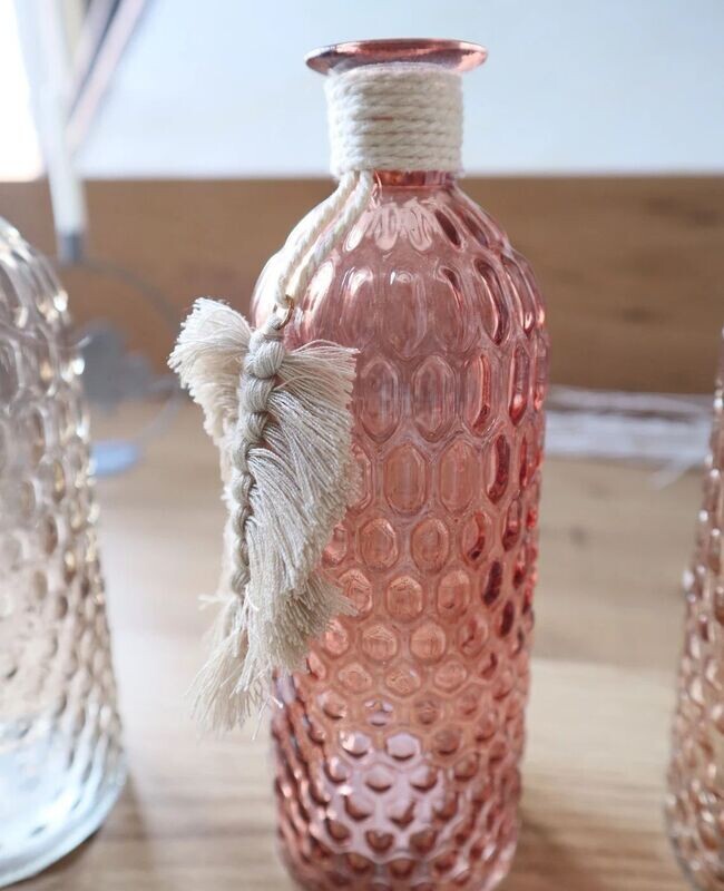 Tischdeko Glas Vase ROSA
