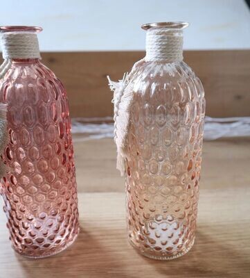 Tischdeko Glas Vase ORANGE