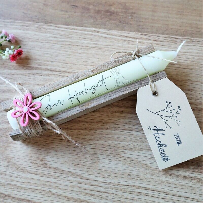 Kerze Geschenk zur Hochzeit Männerhochzeit