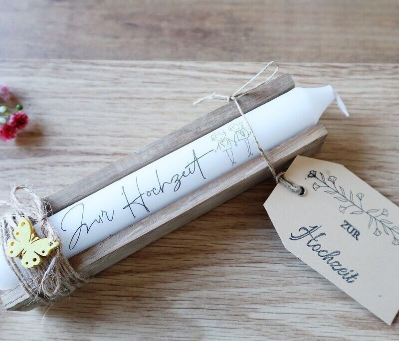 Kerze Geschenk zur Hochzeit Männerhochzeit #3