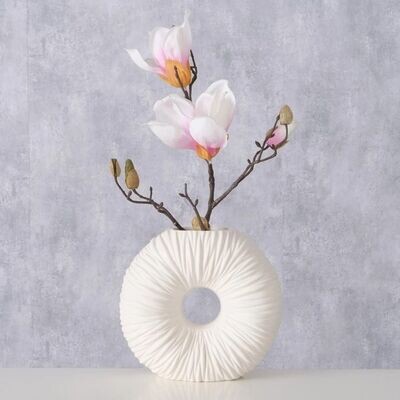 Blumenvase Vase Tischdeko weiß