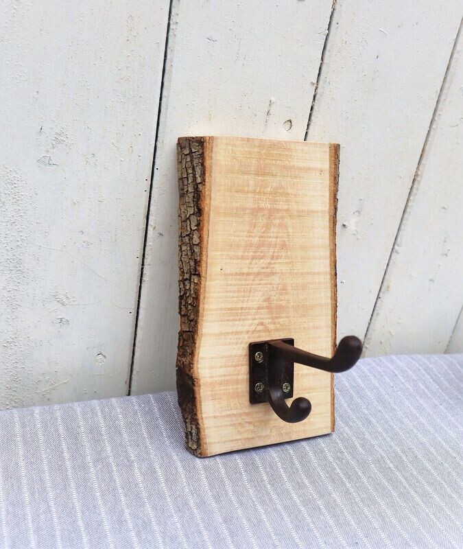 Wandgarderobe aus Olivenholz Kleiderhänger