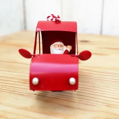 Weihnachtsdeko Christbaumkugeln Autos WEIHNACHTSMANN