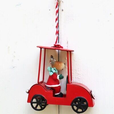 Weihnachtsdeko Weihnachtsbaumschmuck Auto RENTIER