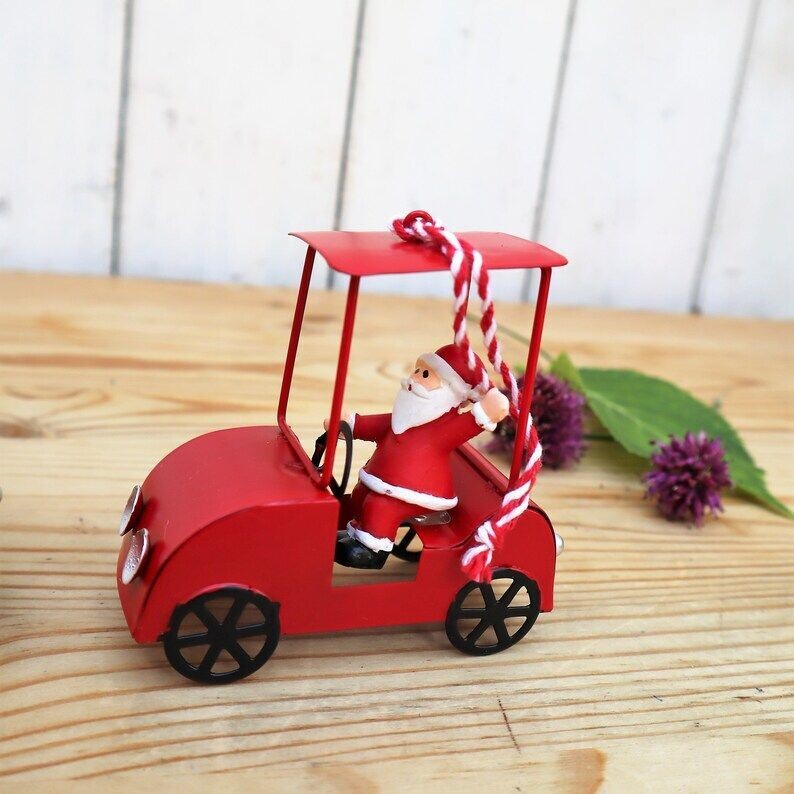 Weihnachtsdeko Weihnachtsbaumschmuck Auto WEIHNACHTSMANN