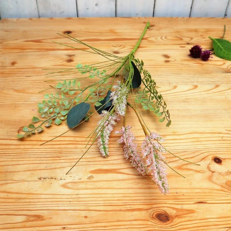 Wiesenblumen Stiel mit Heide Kunstblume