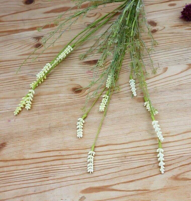 Lavendel weiß Stiel Kunstblume
