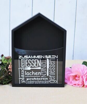 Serviettenhalter Haus mit Spruch Zusammen sein