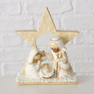 Krippe Weihnachtsdeko VARIANTE BEIGE