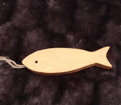 Deko Hänger maritim Fisch aus Holz goldfarbig Deko Hänger maritim Fisch aus Holz goldfarbig