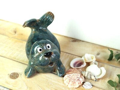 Seehund Figur Deko Tisch maritim GROß