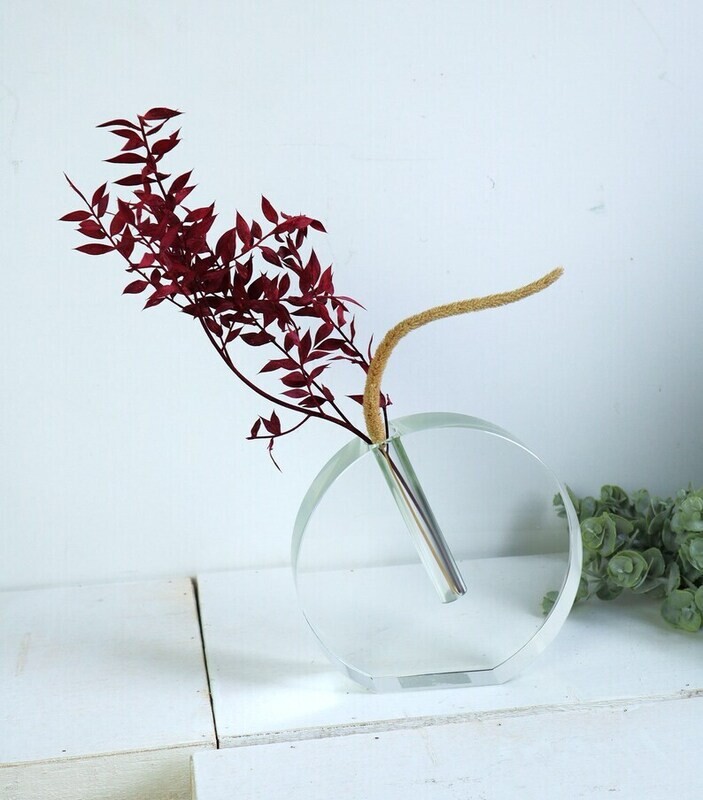 Glas Vase Blumenvase modern groß
