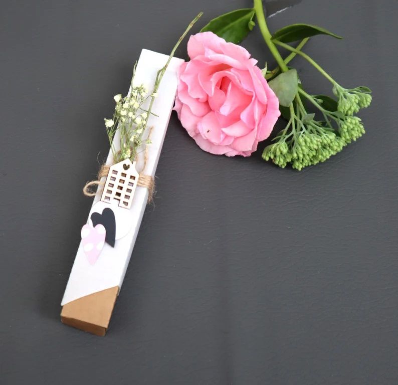 Geschenk Verpackung für Kerzen Stifte Kuli Glasröhrchen Geldgeschenk Geldumschlag #3