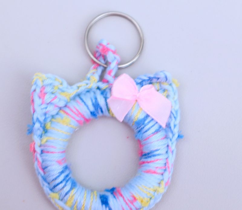 Schlüsselanhänger Katze Taschenanhänger  Taschenbaumler Katzenkopf