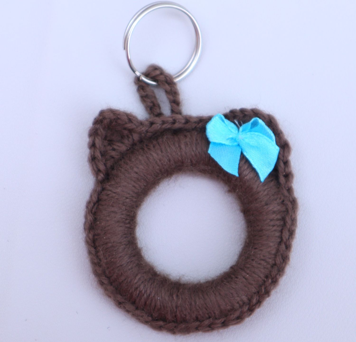 Schlüsselanhänger Katze Taschenanhänger  Taschenbaumler Katzenkopf