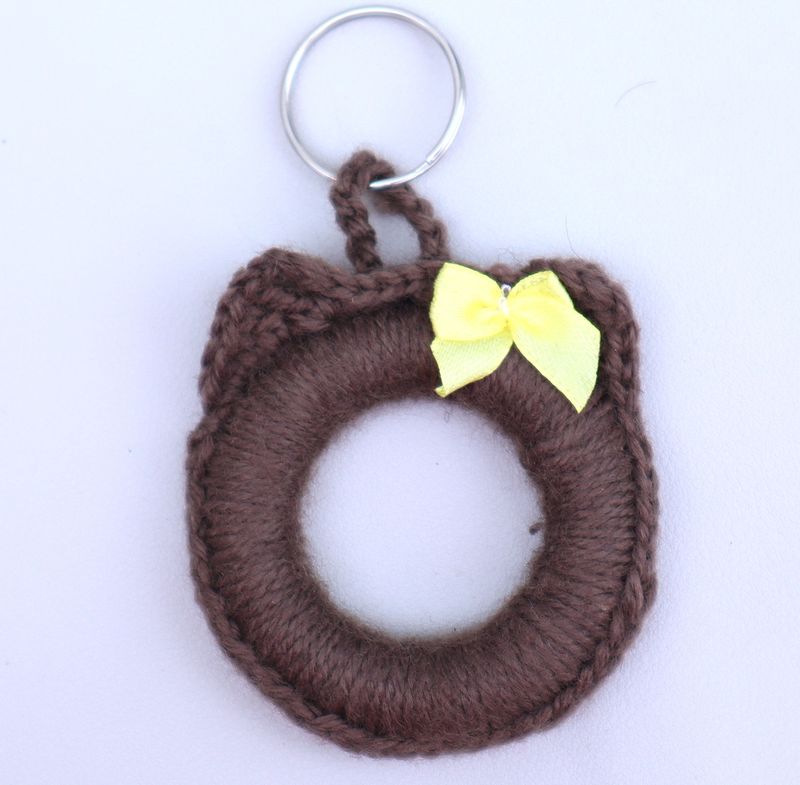 Schlüsselanhänger Katze Taschenanhänger  Taschenbaumler Katzenkopf