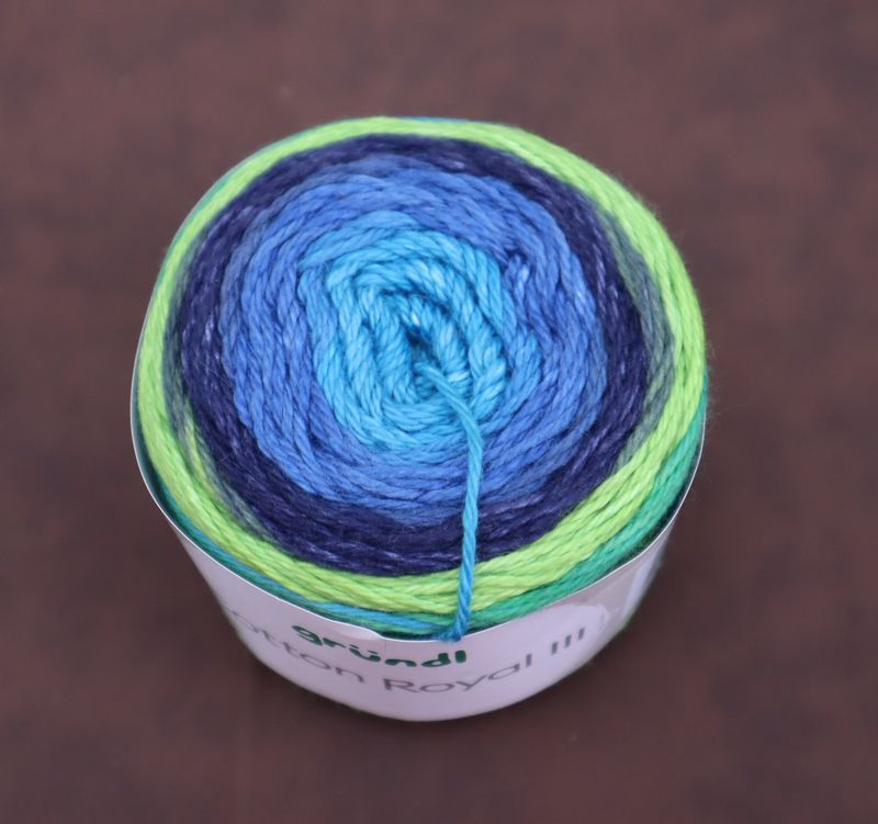 Baumwollgarn Strickgarn Häkelgarn Wolle Gründl (58,50 €/kg) Farbverlaufsgarn