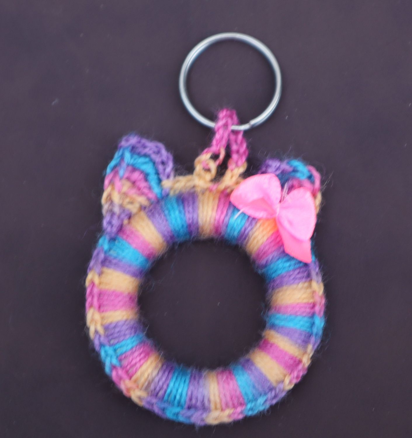 Schlüsselanhänger Katze Taschenanhänger  Taschenbaumler Katzenkopf