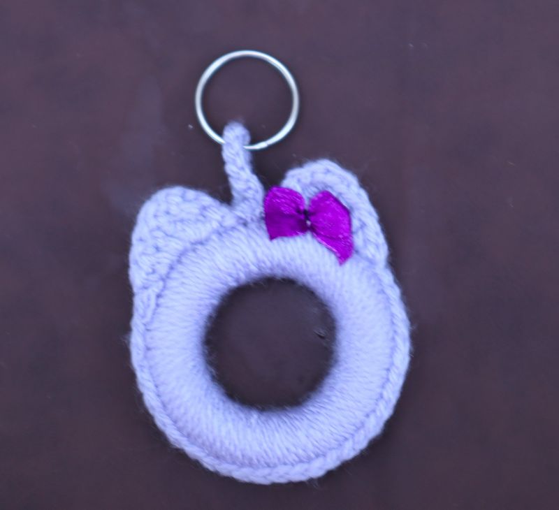 Schlüsselanhänger Katze Taschenanhänger  Taschenbaumler Katzenkopf