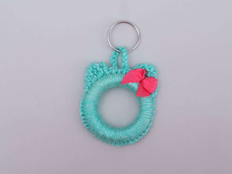 Schlüsselanhänger Katze Taschenanhänger  Taschenbaumler Katzenkopf