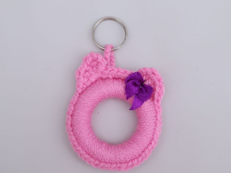 Schlüsselanhänger Katze Taschenanhänger  Taschenbaumler Katzenkopf