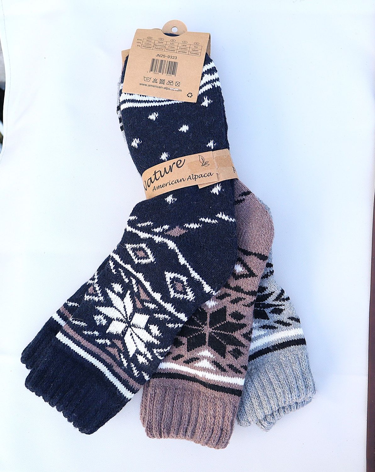 Alpaka Socken extra dick Wollsocken warme Strümpfe weich 3 er Pack Stück 5€