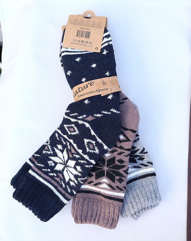 Alpaka Socken extra dick Wollsocken warme Strümpfe weich 3 er Pack Stück 5€
