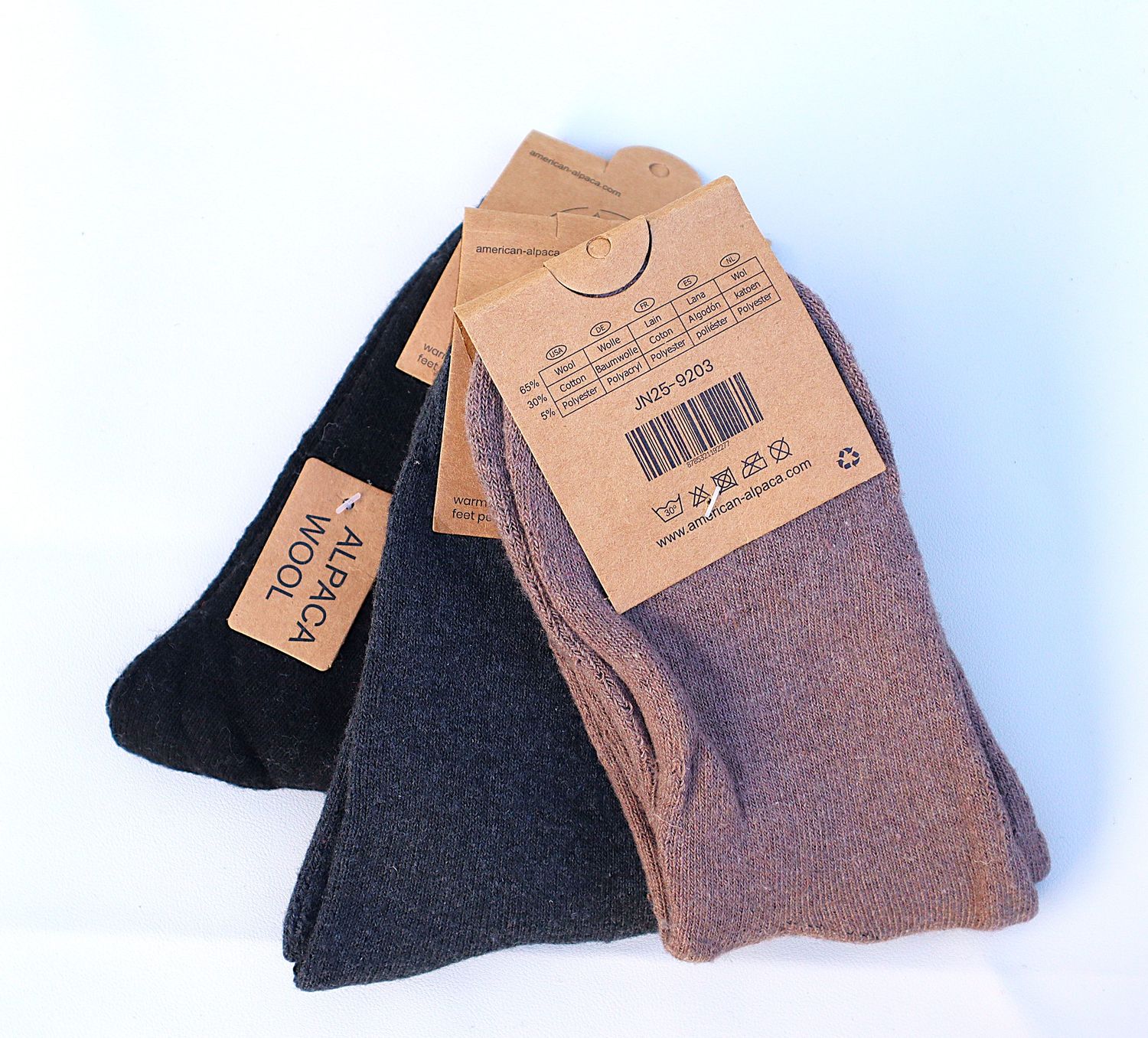 Alpaka Socken Wollsocken warme Strümpfe weich 3 er Pack Stück 4€
