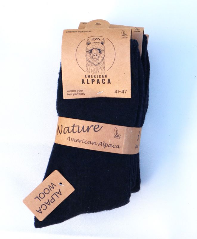 Alpaka Socken Wollsocken warme Strümpfe weich 3 er Pack Stück 4€