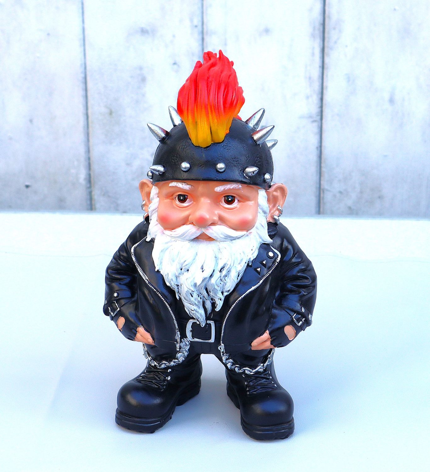 Deko Figur Gartenzwerg Rocker Garten Balkon Beet Wohndeko