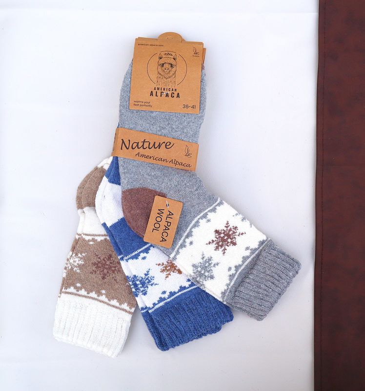 Alpaka Strümpfe extra dick Wollsocken warme Socken weich 3 er Pack Stück 5€