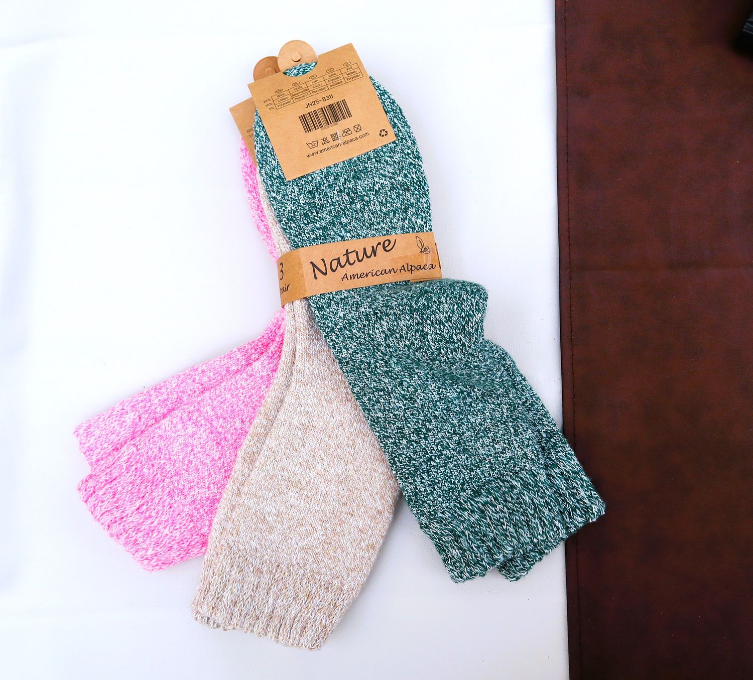 Alpaka Socken extra dick Wollsocken warme Strümpfe weich 3 er Pack Stück 5€