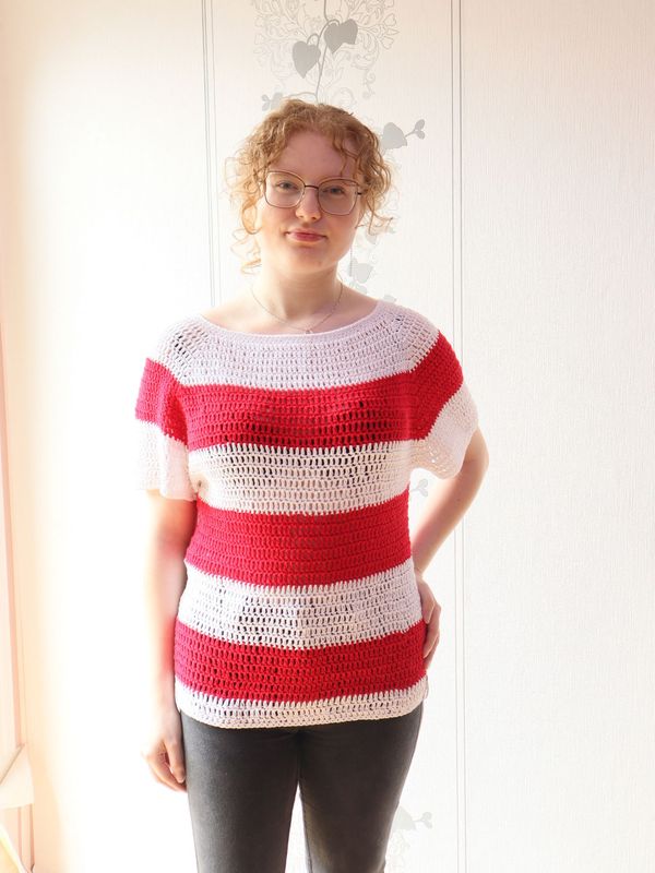 Häkelpullover Top Tunika Pulli gehäkelt Baumwolle Handarbeit Shirt Häkelpullover Top Tunika Pulli gehäkelt Baumwolle Handarbeit Shirt