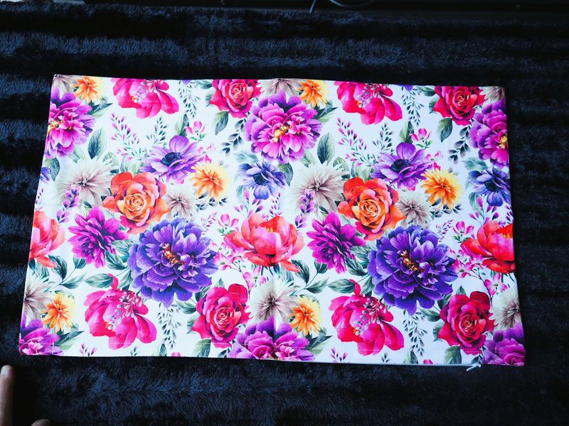 Kissenhülle Baumwolle 50 x30 cm Ambiente Blätter Blütenmotiv Kissenhülle Baumwolle 50 x30 cm Ambiente Blätter Blütenmotiv