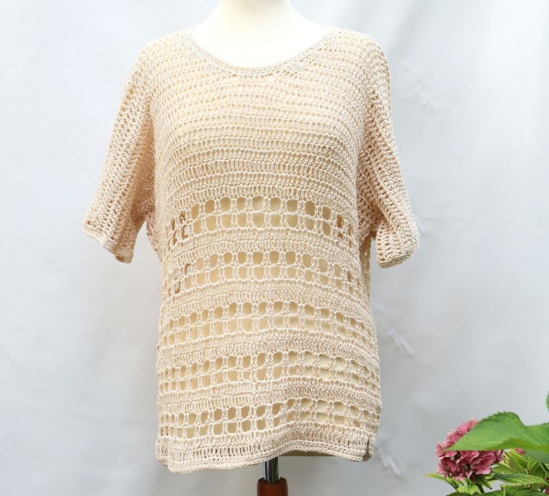 Häkelpullover Top Tunika Pulli gehäkelt Baumwolle Handarbeit Shirt Häkelpullover Top Tunika Pulli gehäkelt Baumwolle Handarbeit Shirt