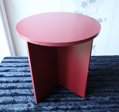 Beistelltisch Couchtisch dunkelrot Tisch klein rund Beistelltisch Couchtisch dunkelrot Tisch klein rund