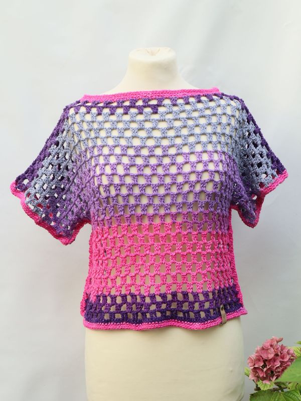 Häkelpullover Top Tunika Pulli gehäkelt Baumwolle Handarbeit Shirt Häkelpullover Top Tunika Pulli gehäkelt Baumwolle Handarbeit Shirt