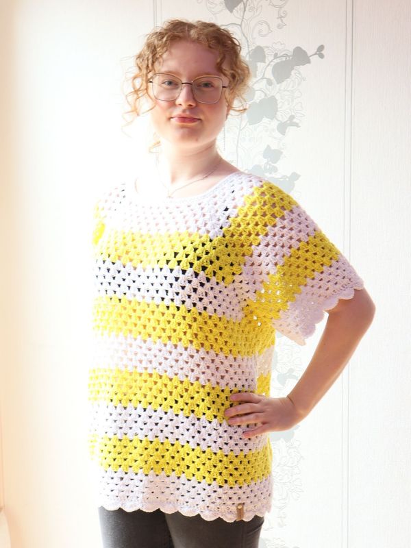 Häkelpullover Top Tunika Pulli gehäkelt mit Baumwolle Handarbeit Shirt Häkelpullover Top Tunika Pulli gehäkelt mit Baumwolle Handarbeit Shirt