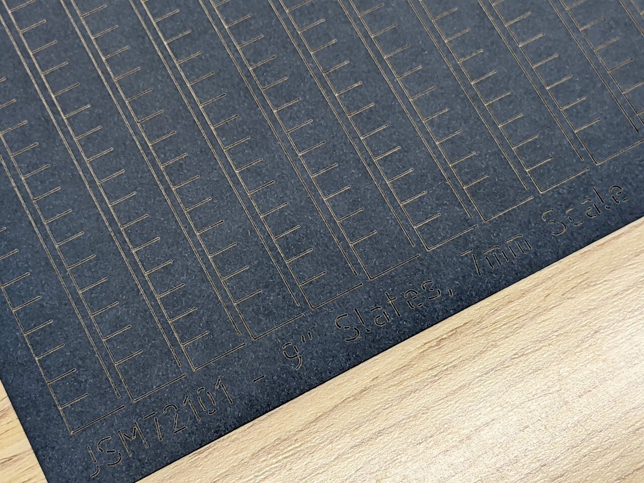 7mm Scale 9" Wide Slate Strips (4x A4 sheets)