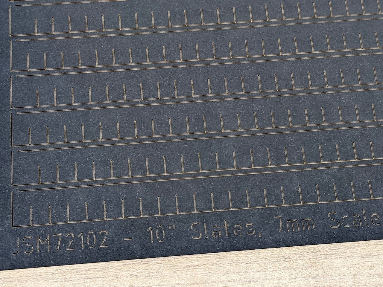 7mm Scale 10" Wide Slate Strips (4x A4 sheets)