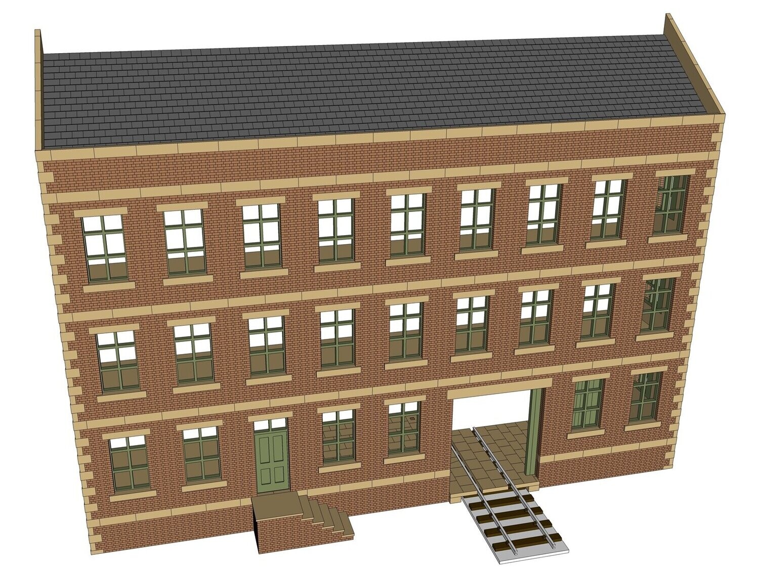 7mm Low Relief Warehouse (Brick) (Cut to Order)