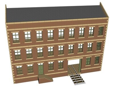 7mm Low Relief Warehouse (Brick) (Special Order)