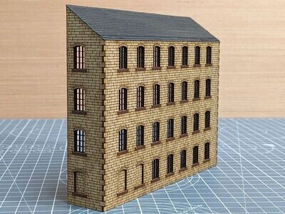 2mm Scale Canal Warehouse Back 1