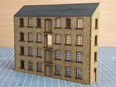 2mm Scale Canal Warehouse Back 2