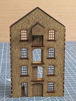 2mm Scale Canal Warehouse End 1