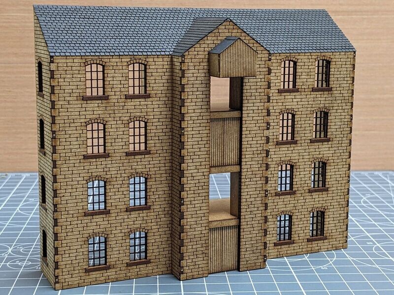 2mm Scale Canal Warehouse Front