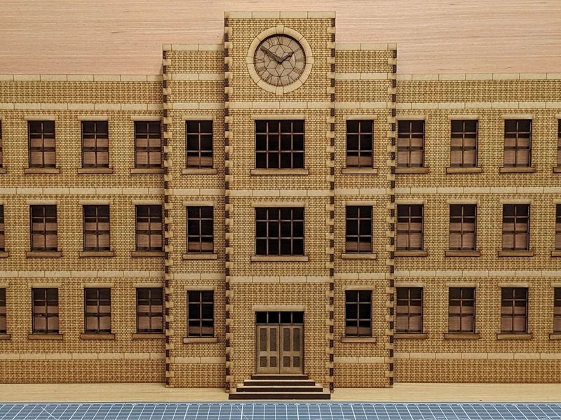 7mm Low Relief Factory Entrance (Brick) (Cut to Order)